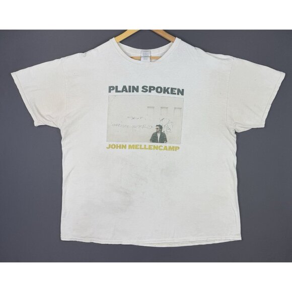 John Mellencamp Plain Spoken Band Tee Music Album Tour Concert Promo Shirt 2XL - Picture 1 of 16